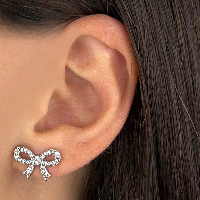 Orecchini Fiocchetto pavè (Novità)