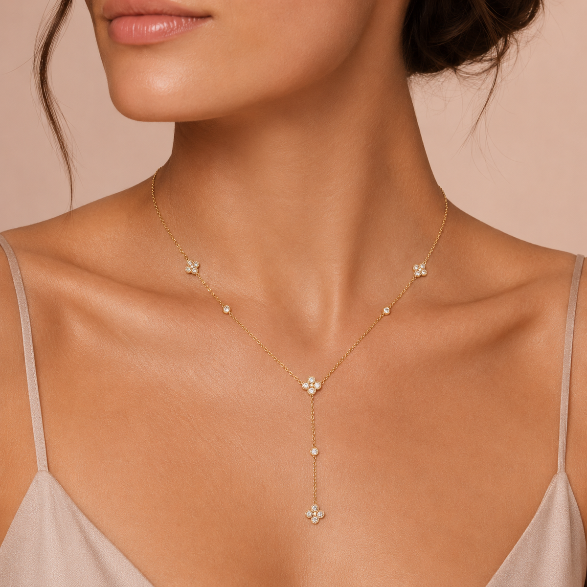 Collana Pendentif Dupe in acciaio - vista laterale