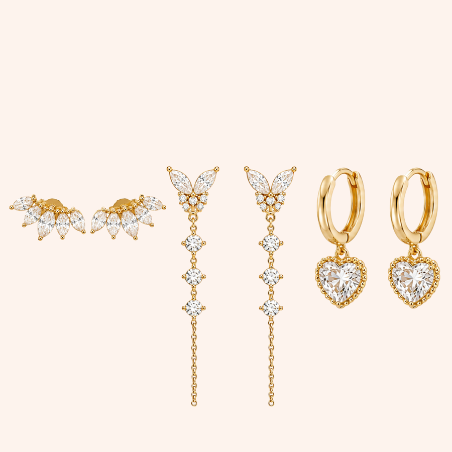 Set de Pendientes Shiny Love