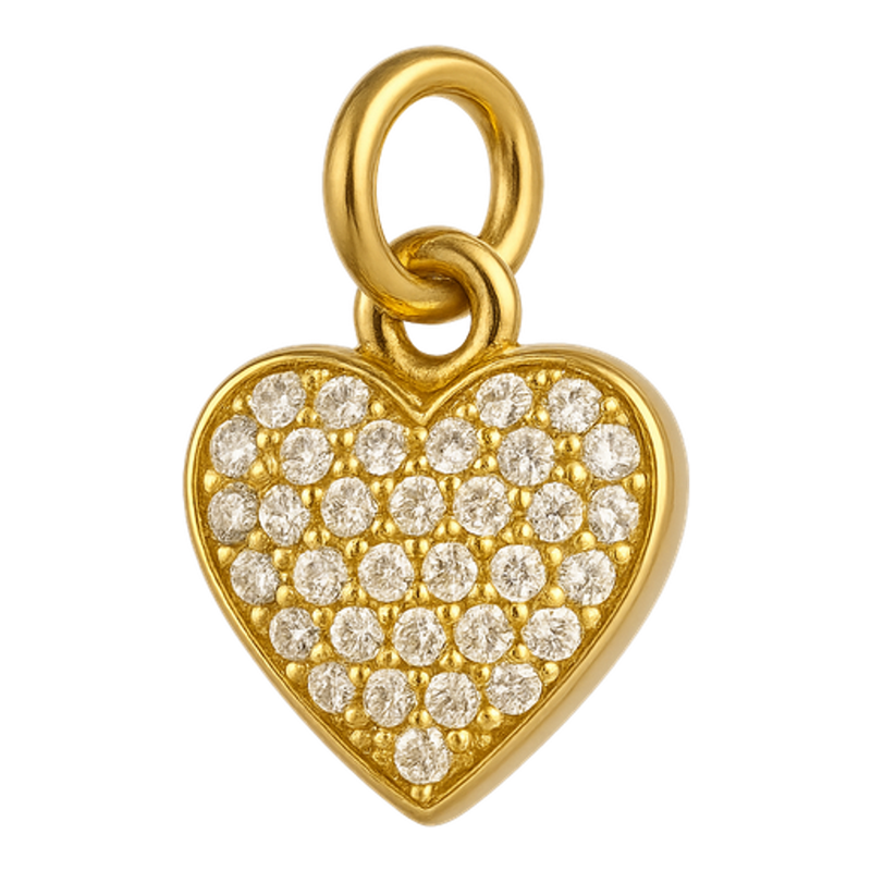 Ciondolo Cuore Pavè