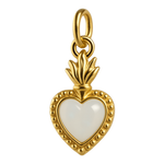 Ciondolo Cuore Sacro Piccolo Bianco