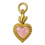 Ciondolo Cuore Sacro Piccolo Rosa Chiaro
