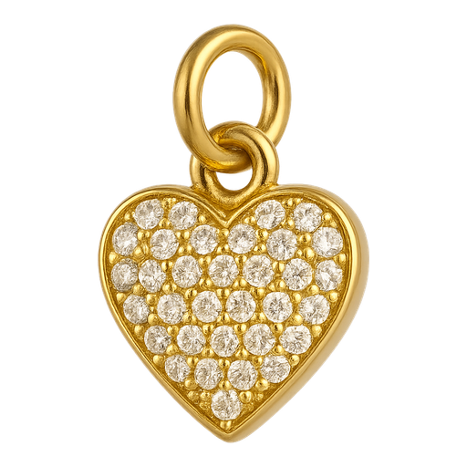 Ciondolo Cuore Pavè