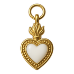 Ciondolo Cuore Sacro Grande Bianco