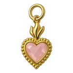 Ciondolo Cuore Sacro Piccolo Rosa Chiaro