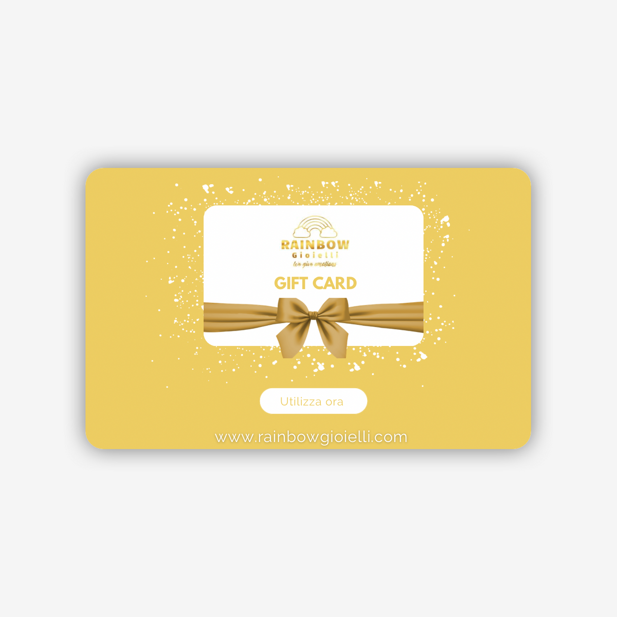 Gift card - vista laterale