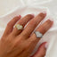 Anillo de pavé total de corazón