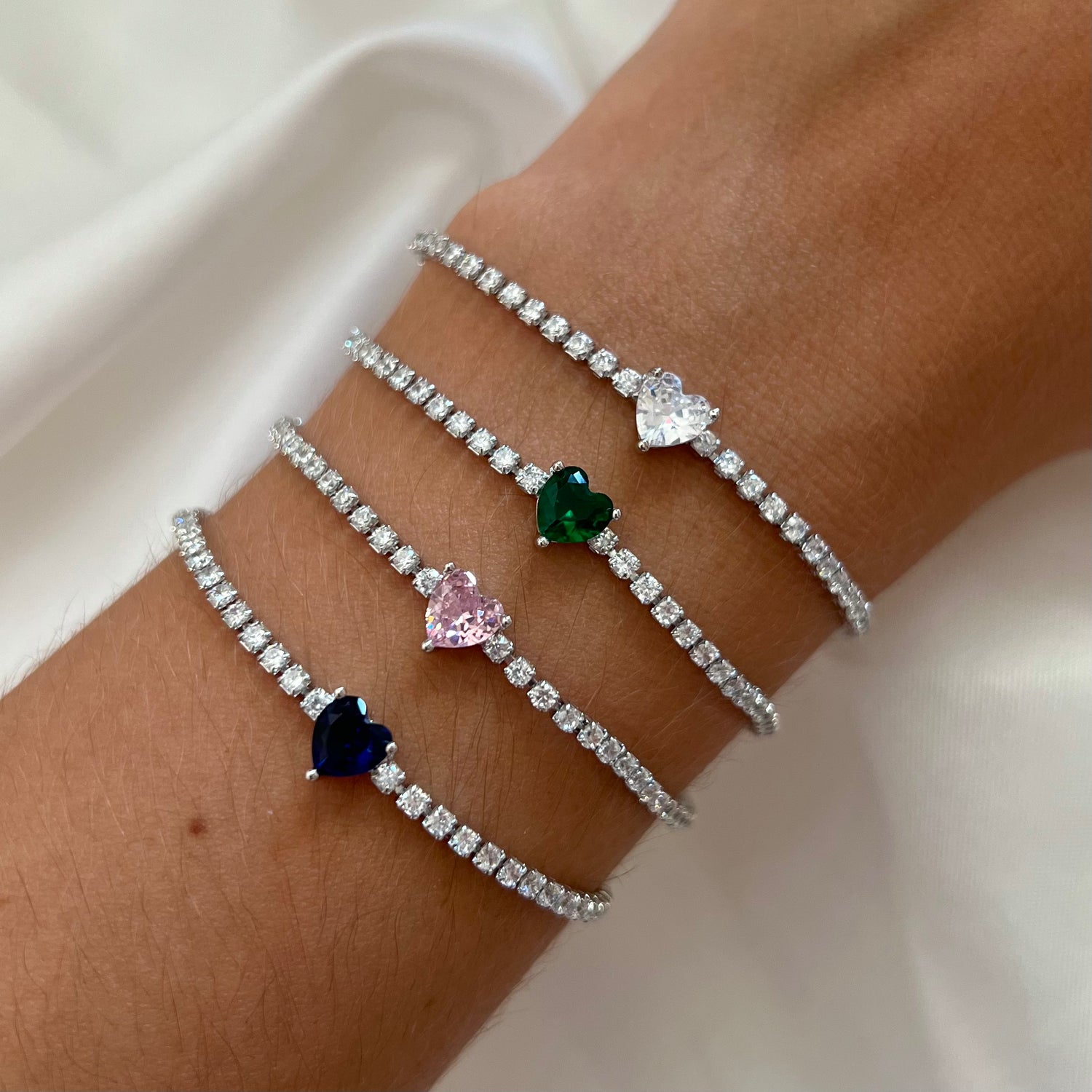 Bracciale Tennis Mini Heart