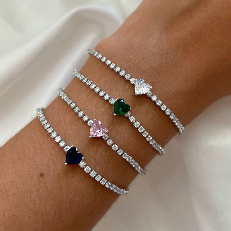 Bracciale Tennis Mini Heart