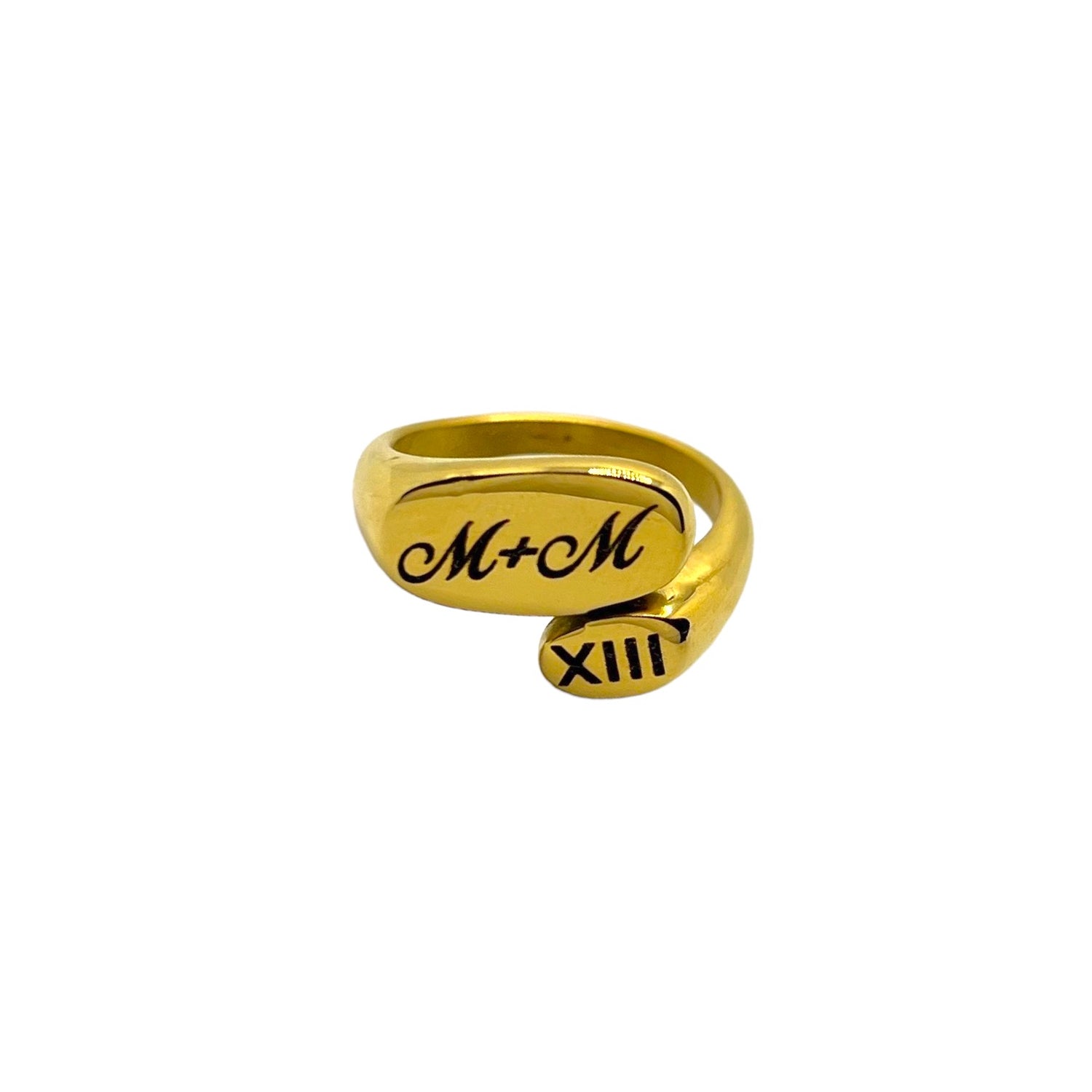 Anillo de bonos con grabado