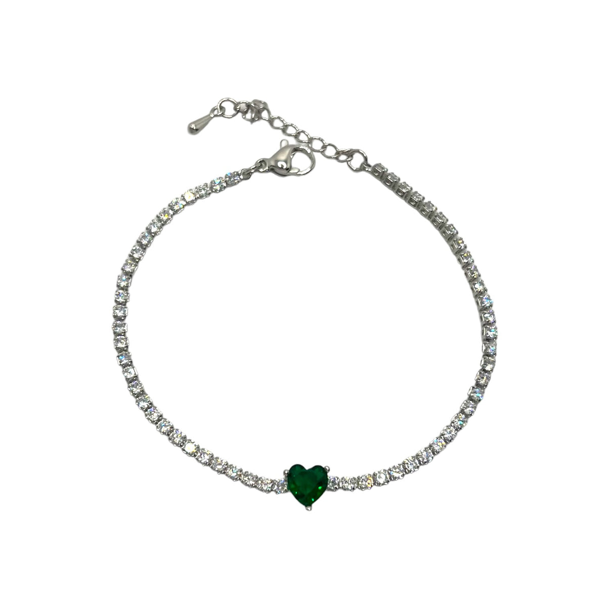 Bracciale Tennis Mini Heart - dettaglio