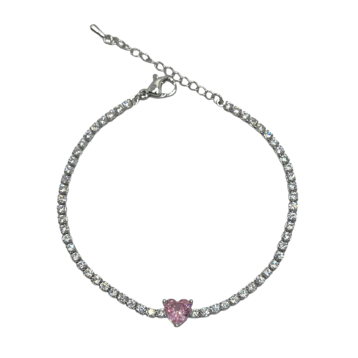 Bracciale Tennis Mini Heart - close-up