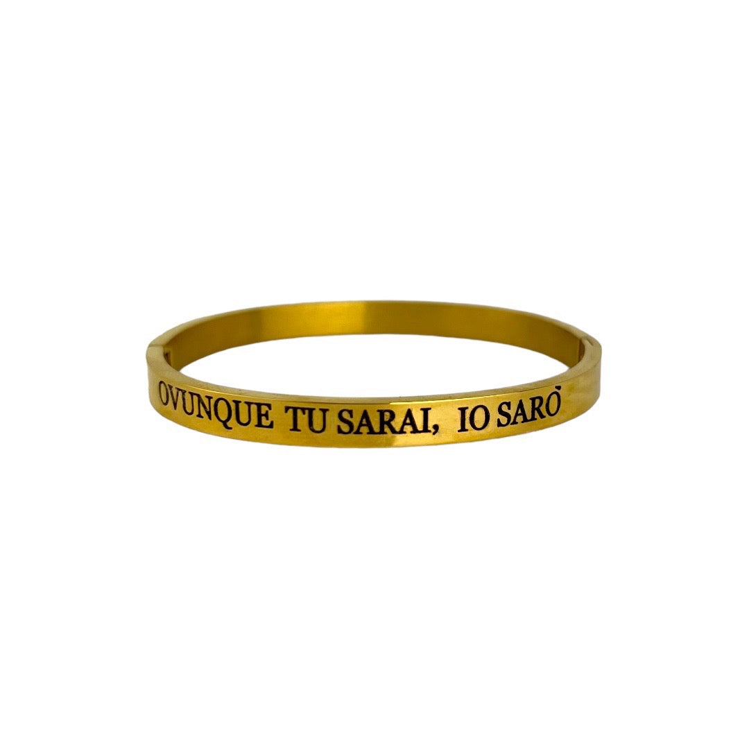 Bracciale Manetta Simple Con Incisione - close-up