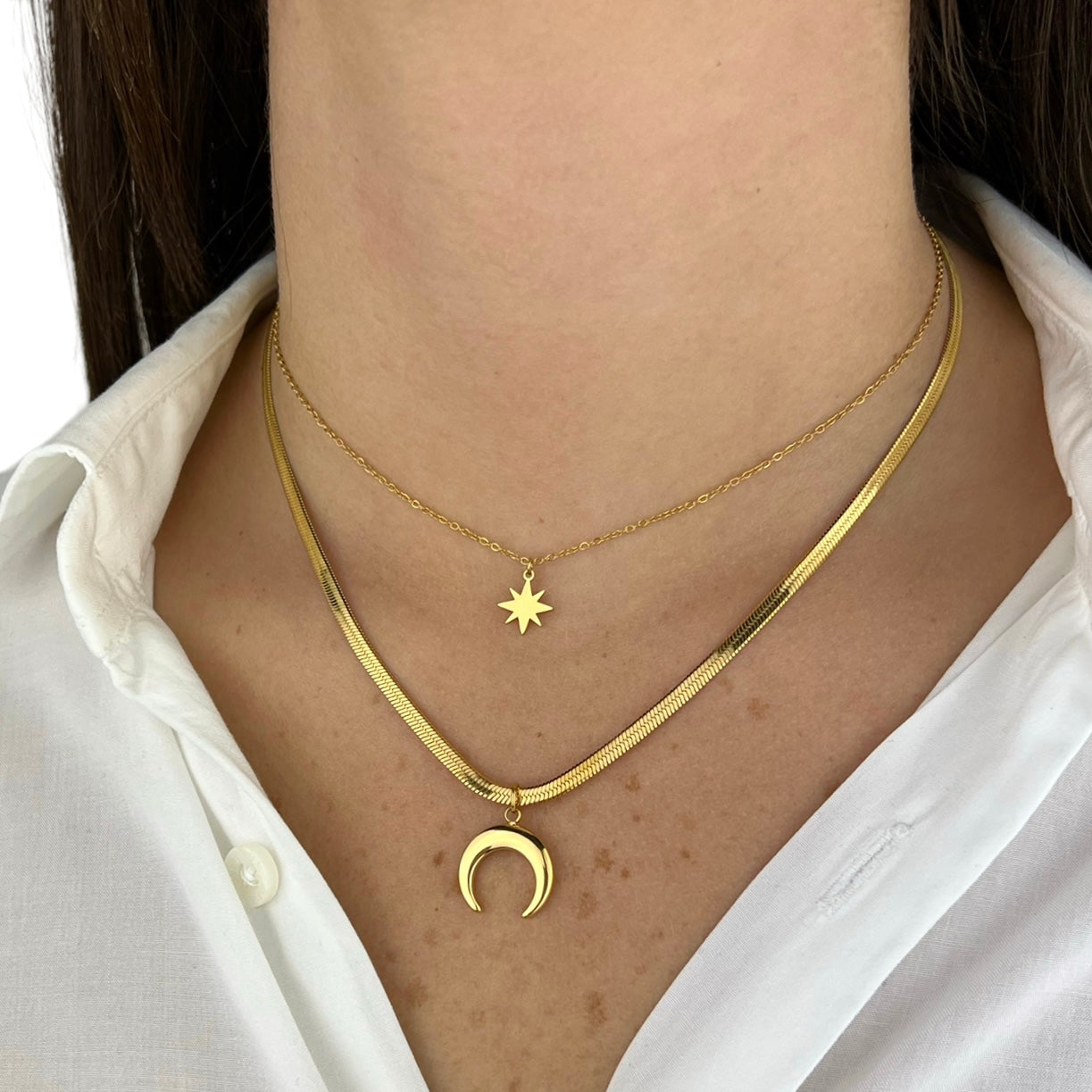 Collana Moon and Star