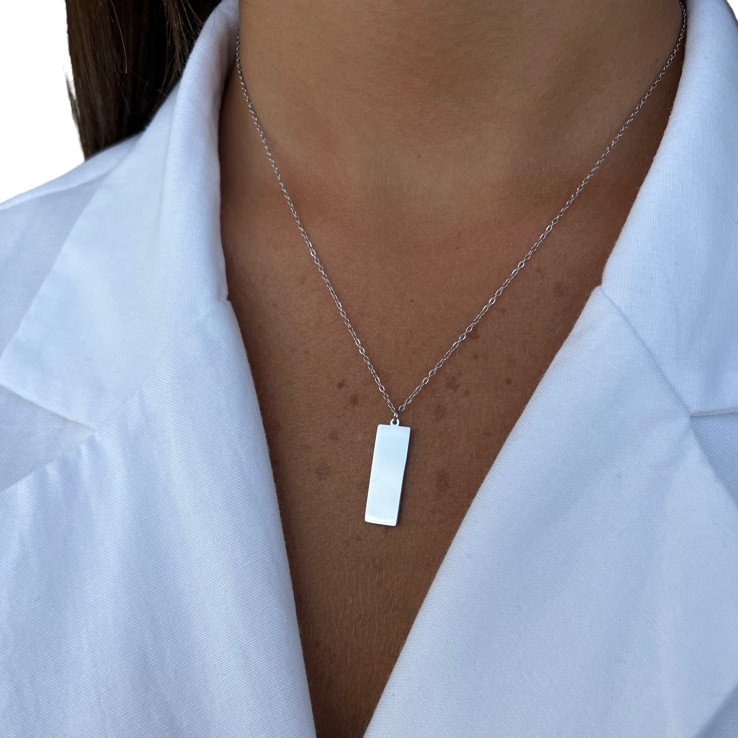 Collana Targhetta Pendente