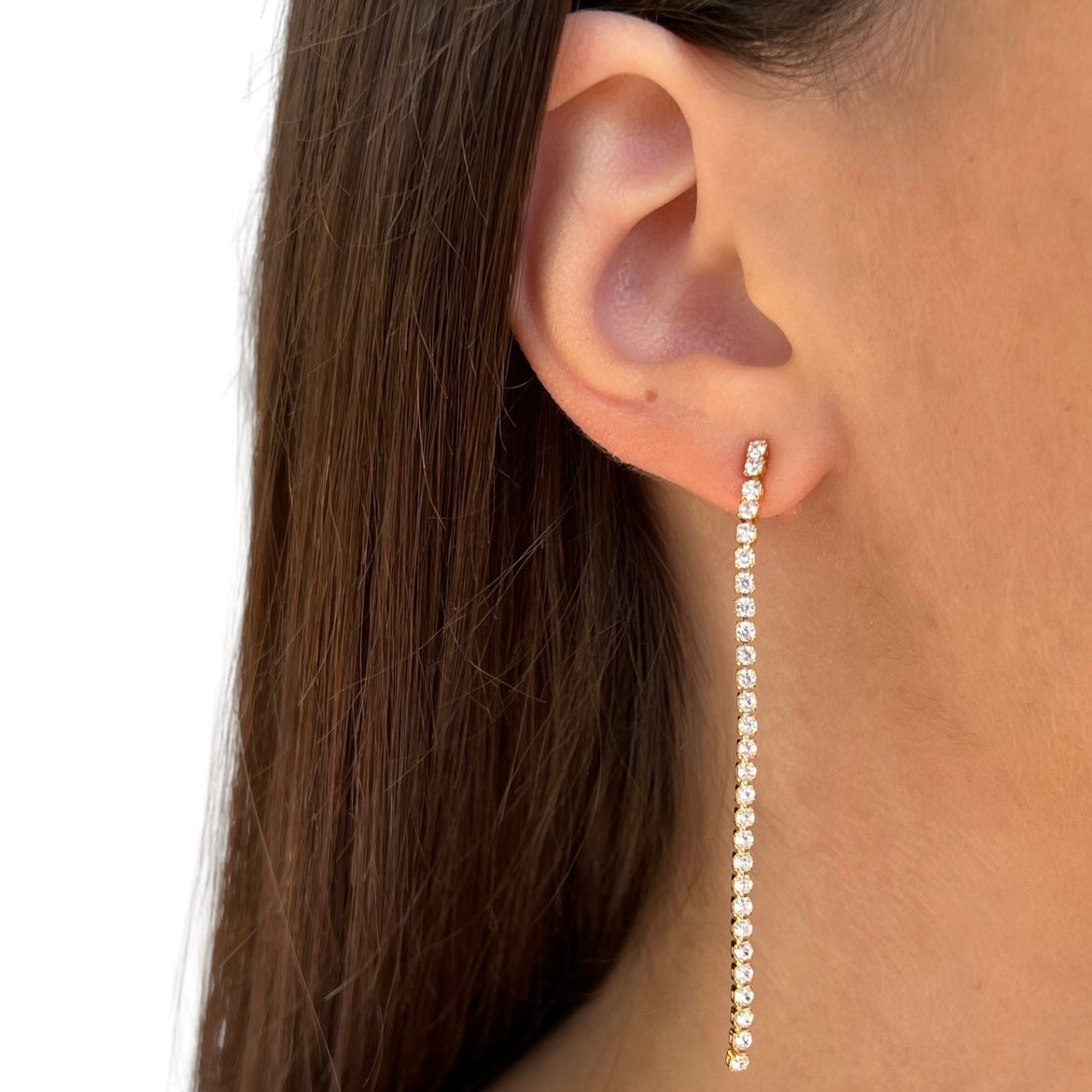 Pendientes de tenis mono