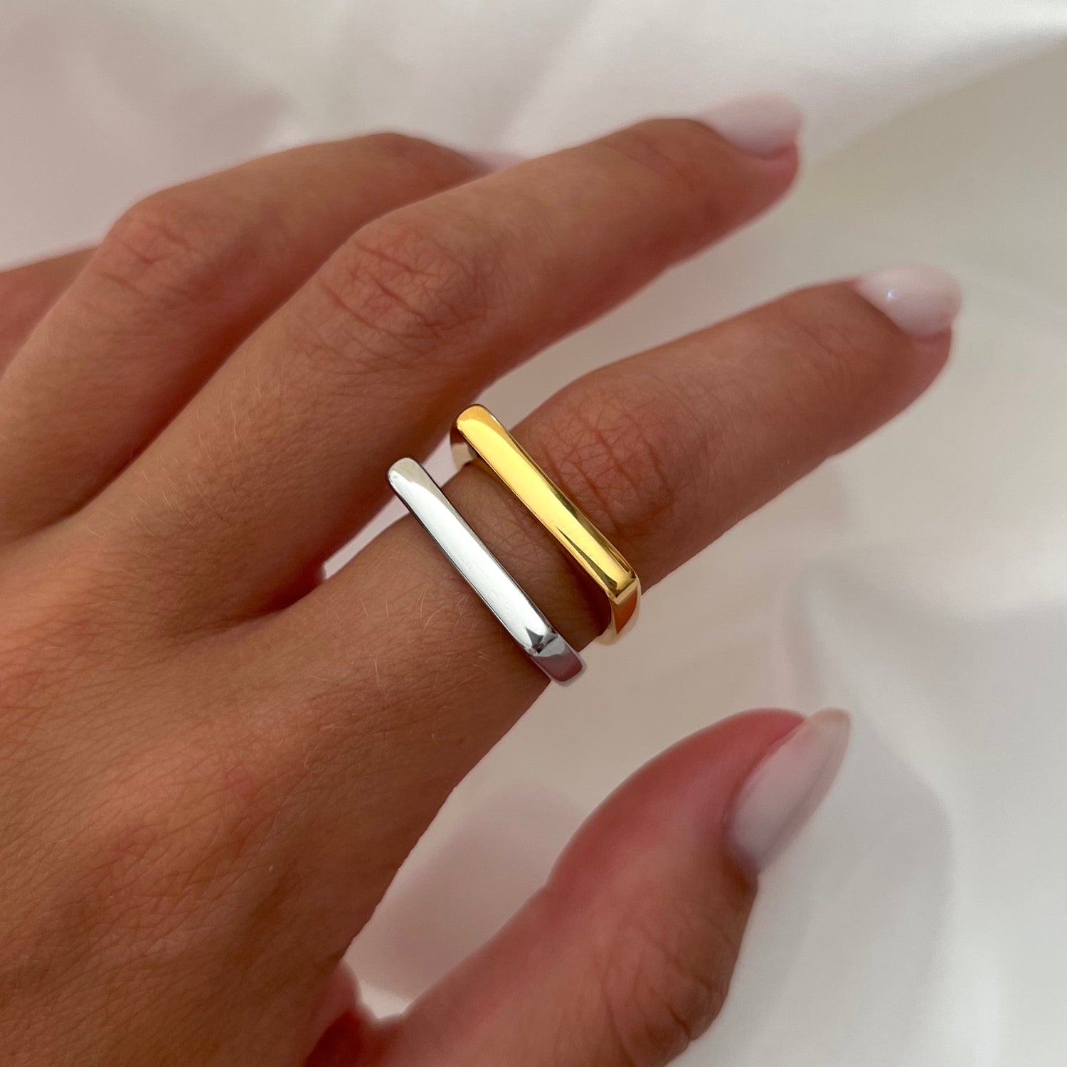 Anello Rettangolare Slim