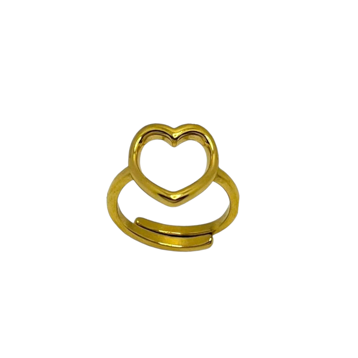 Anillo de corazón abierto
